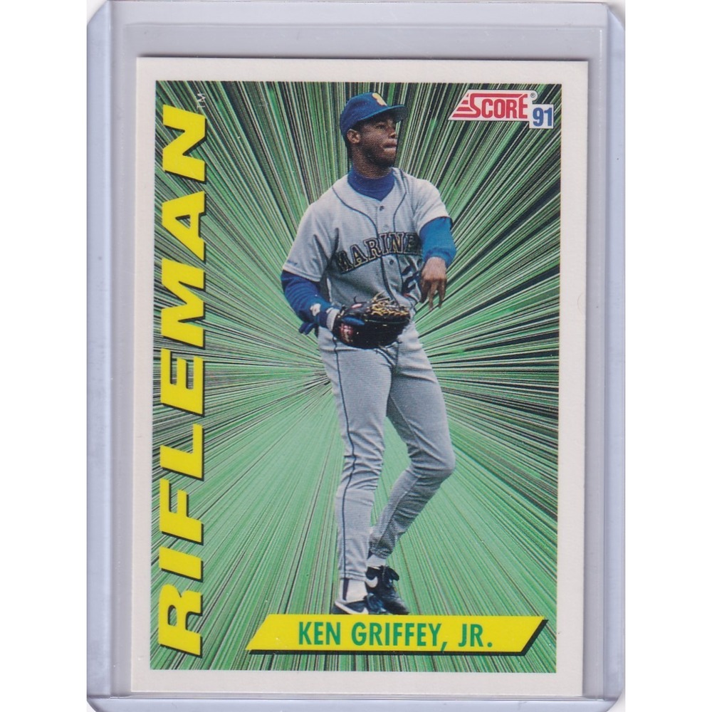 1991 Score Ken Griffey Jr Rifleman #697 Seattle Mariners Baseball Card